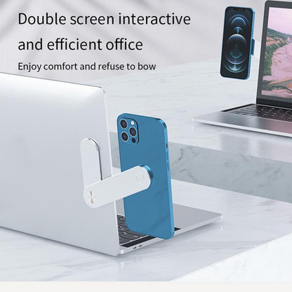 Foldable Aluminum Expansion Bracket Tablet Clip For Dual Screen