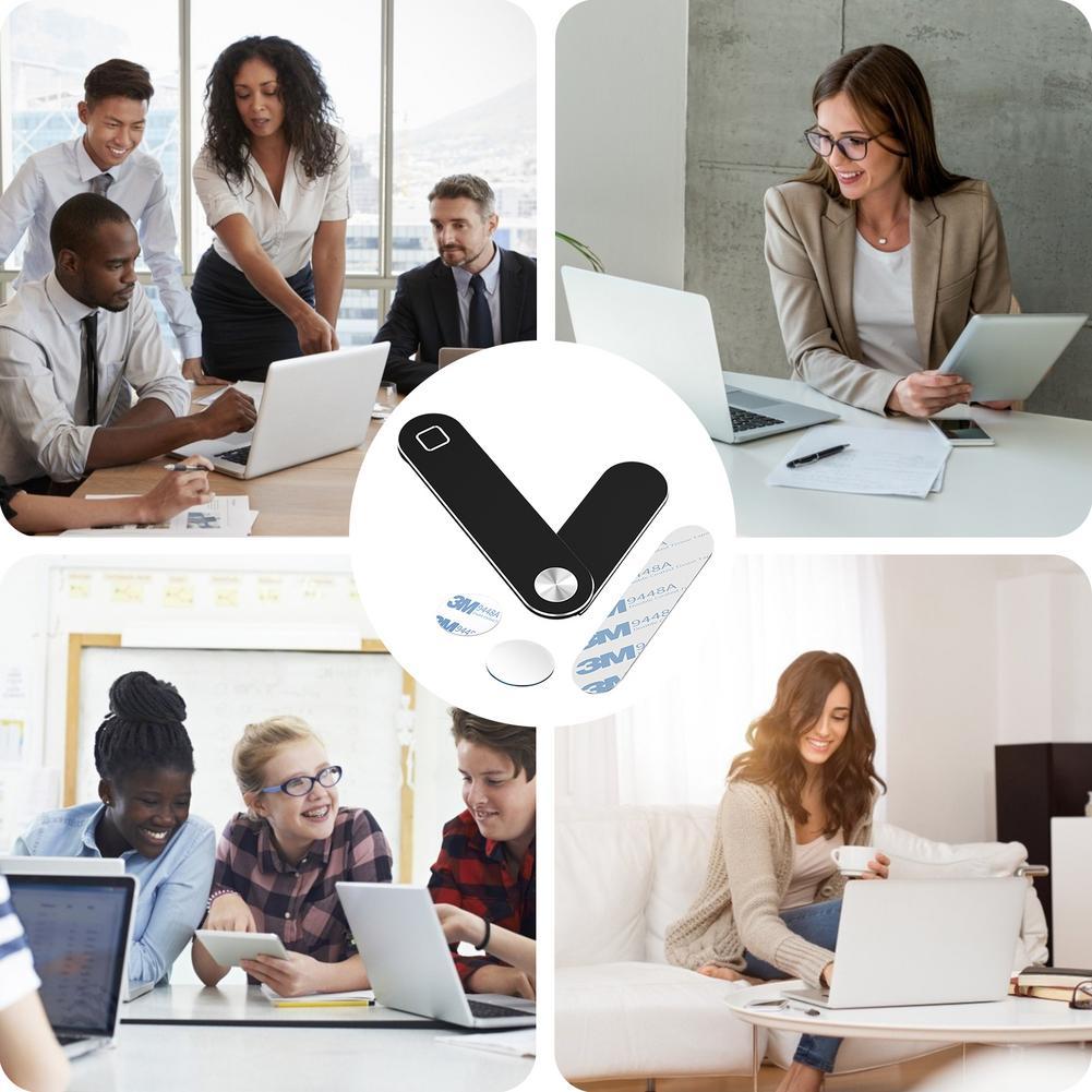 Foldable Aluminum Expansion Bracket Tablet Clip For Dual Screen